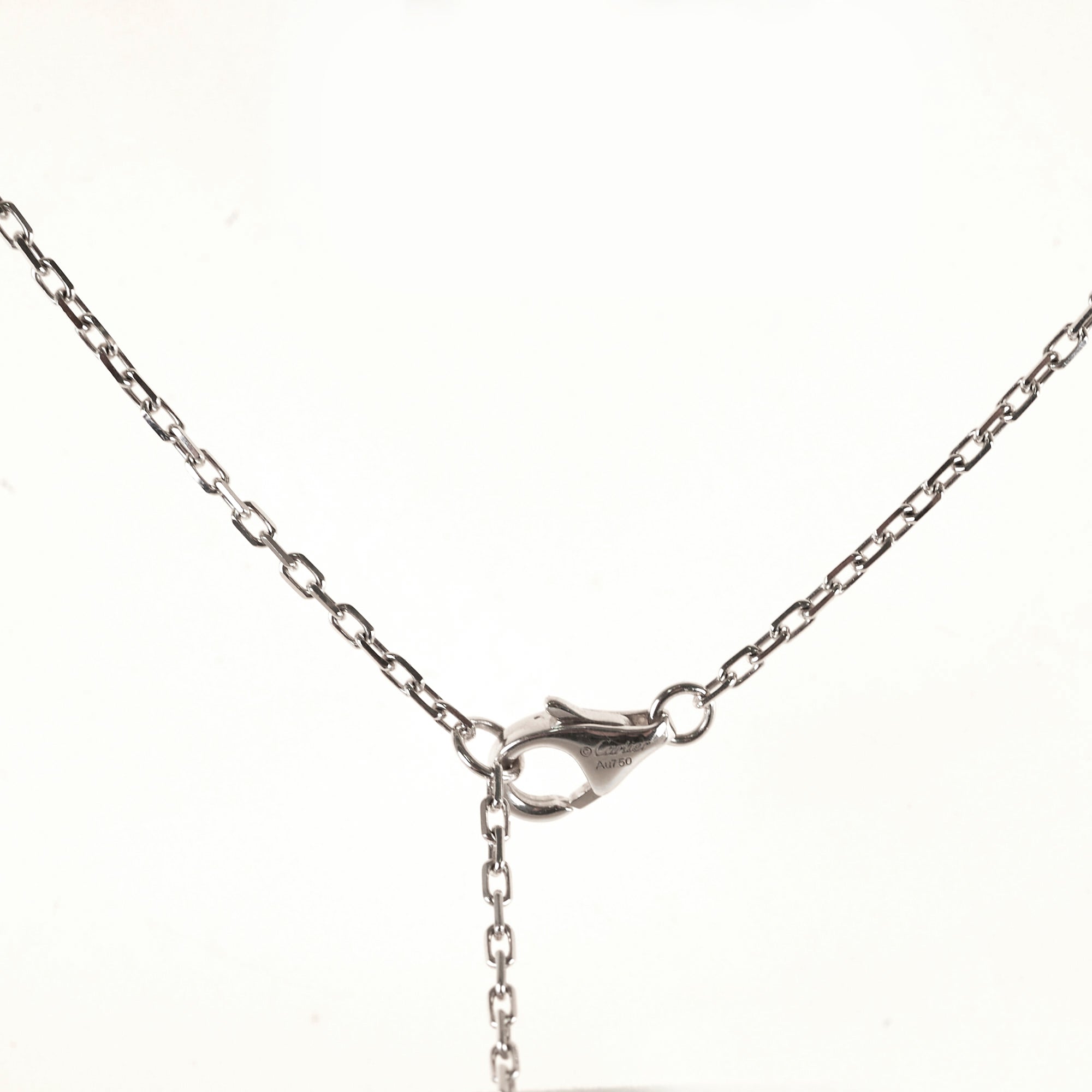 Cartier Love Necklace in 18K White Gold with Diamonds - Elegant Jewelry Gift for Women, Perfect for Anniversaries & Special Occasions