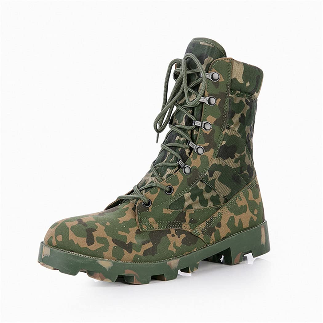 Men's Tactical Military Army Boots - Outdoor Trekking Climbing Sports Sneakers with Camo Design | Durable Combat Hiking Shoes for Adventure, Camping & Survival Training