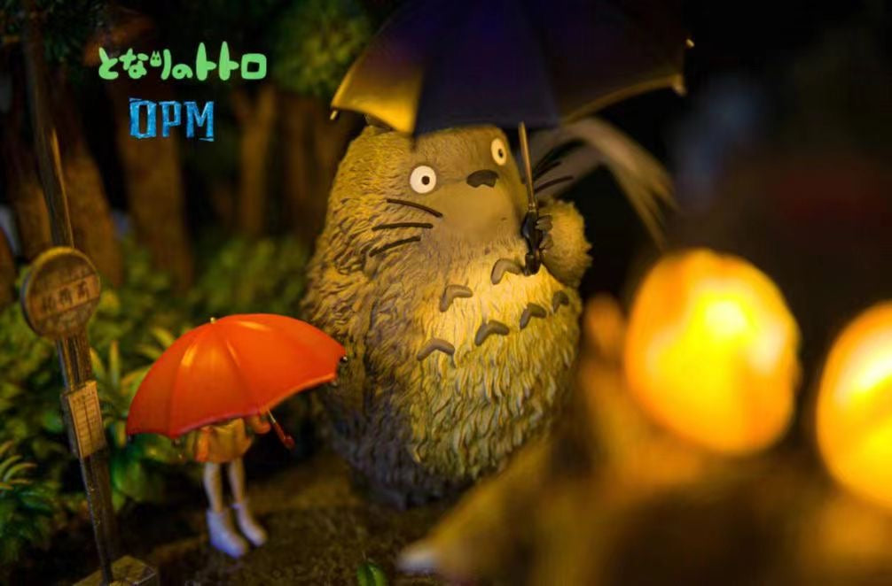 OPM Studio My Neighbor Totoro Desktop Decoration Scene - Cute Anime Figure Collectible for Office Desk, Home Shelf Display | Perfect Gift for Studio Ghibli Fans