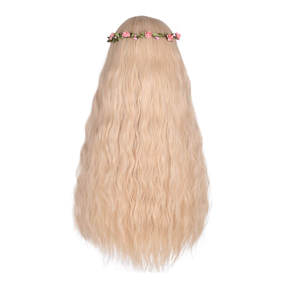Blonde Cosplay Tiger King Wig for Women - Long Wavy Braided Princess Costume Hair with Natural Look | Perfect for Halloween, Cosplay, Themed Parties & Daily Wear