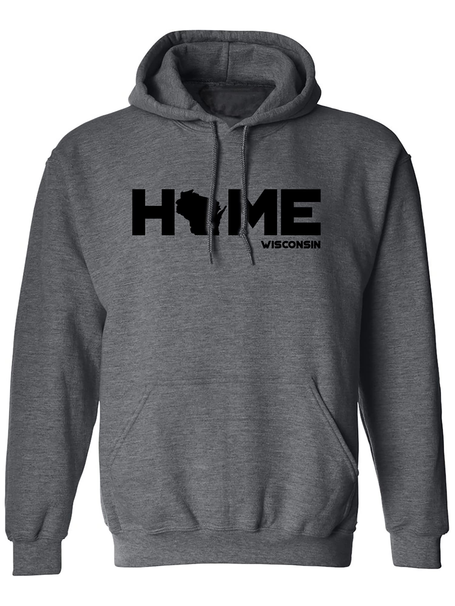ZeroGravitee Wisconsin HOME Adult Hooded Sweatshirt - Cozy Pullover for Men & Women - Perfect for Casual Wear, Outdoor Activities & College Game Day