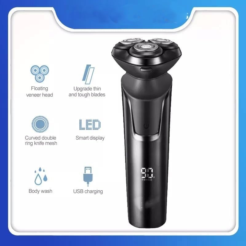 Best Electric Shavers for Bald Men - IPX7 Waterproof Rechargeable Beard Trimmer with Fast Charging - Perfect for Head Shaving, Beard Grooming & Travel Use