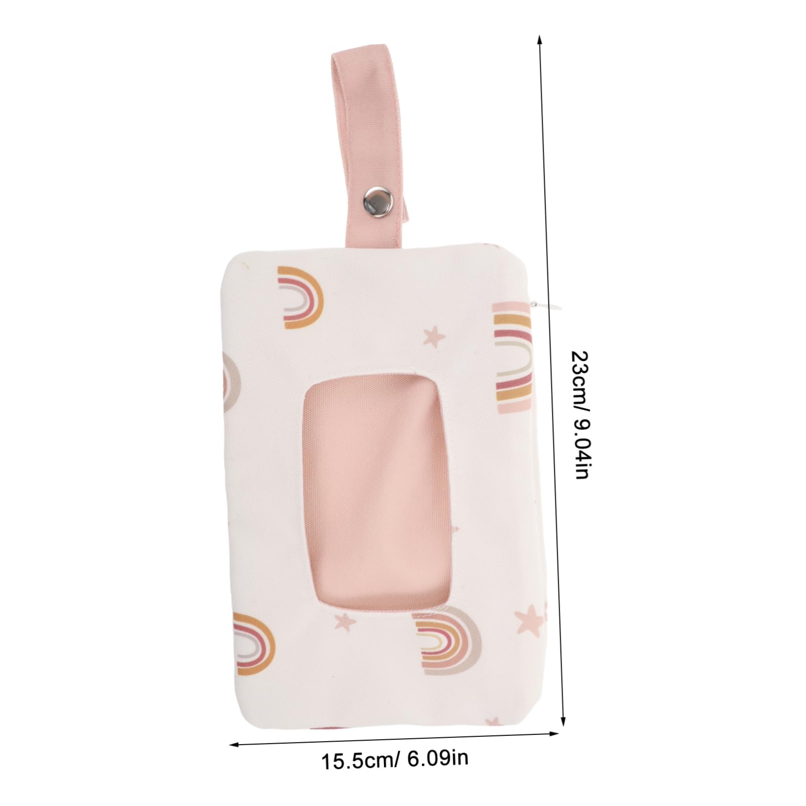 VICASKY Travel Wipes Storage Bag Organizer - Pink Polyester Cotton Pouch for Baby Wipes, Makeup Remover & Wet Wipes | Perfect for Diaper Bags, Travel Toiletries & On-the-Go Essentials