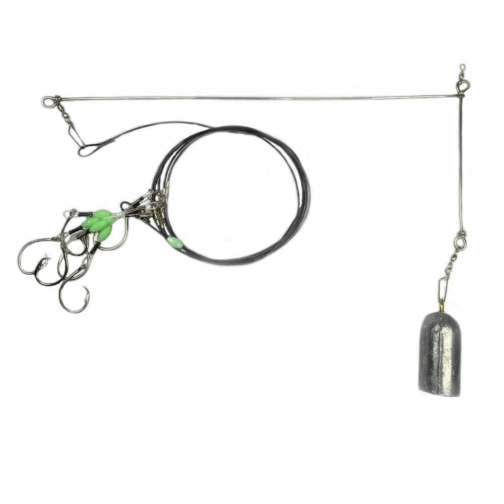 Tile Fish L-Shaped Spreader Bar for Fishing - Heavy Duty Stainless Steel Spreader Bar for Deep Sea Fishing & Trolling - Perfect for Offshore, Big Game, and Saltwater Fishing