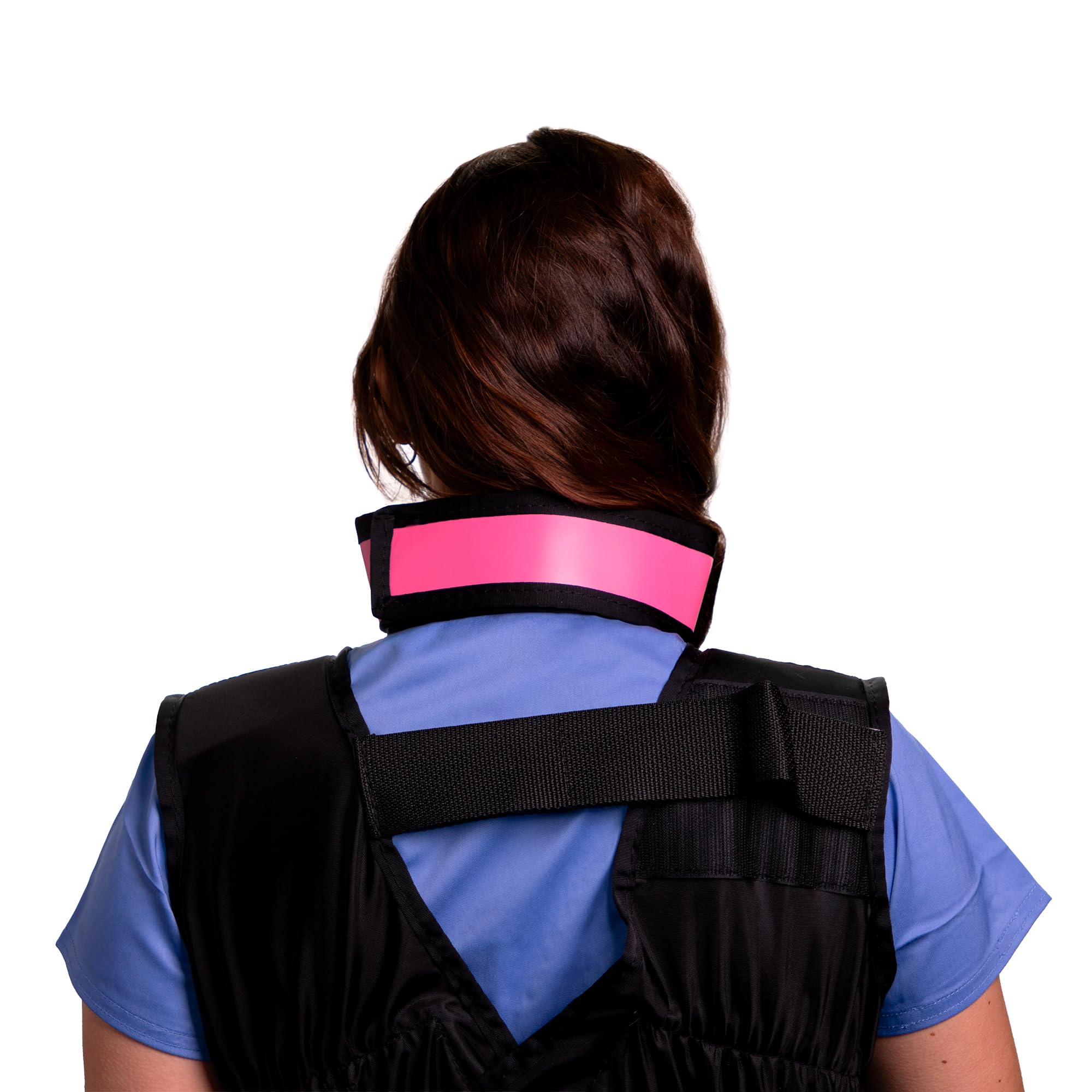 Pink PVC Thyroid Shield/Collar - .50mm PB Lightweight Radiation Protection for X-Ray, CT Scan & Dental Procedures - Easy to Clean & Comfortable for Medical Use