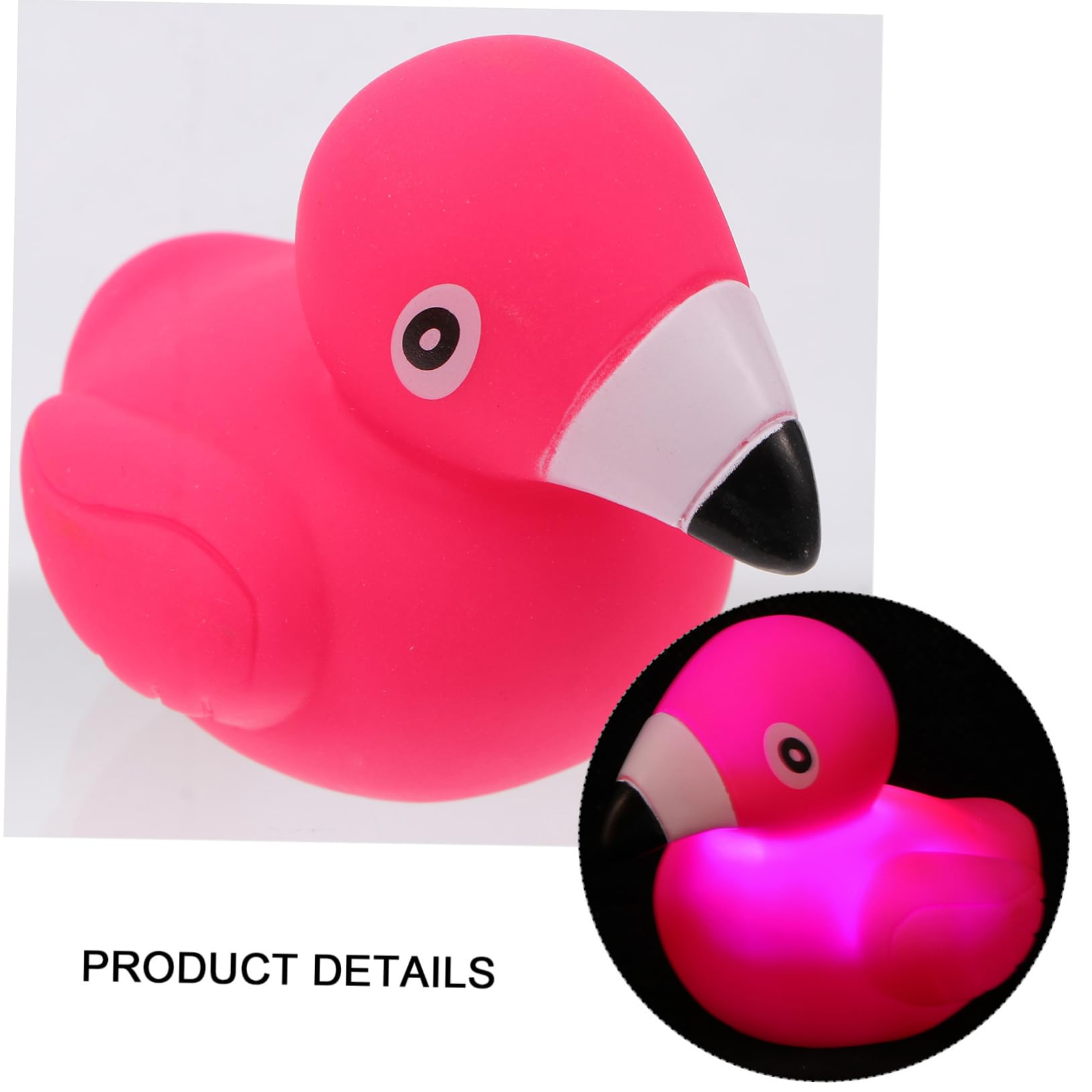 MUSISALY 4-Piece Glow in The Dark Bath Toys Set - Flashing Floating Vinyl Bathtub Toys for Kids, Fun Bath Time for Toddlers & Babies (Perfect for Sensory Play, Nighttime Baths & Pool Parties)