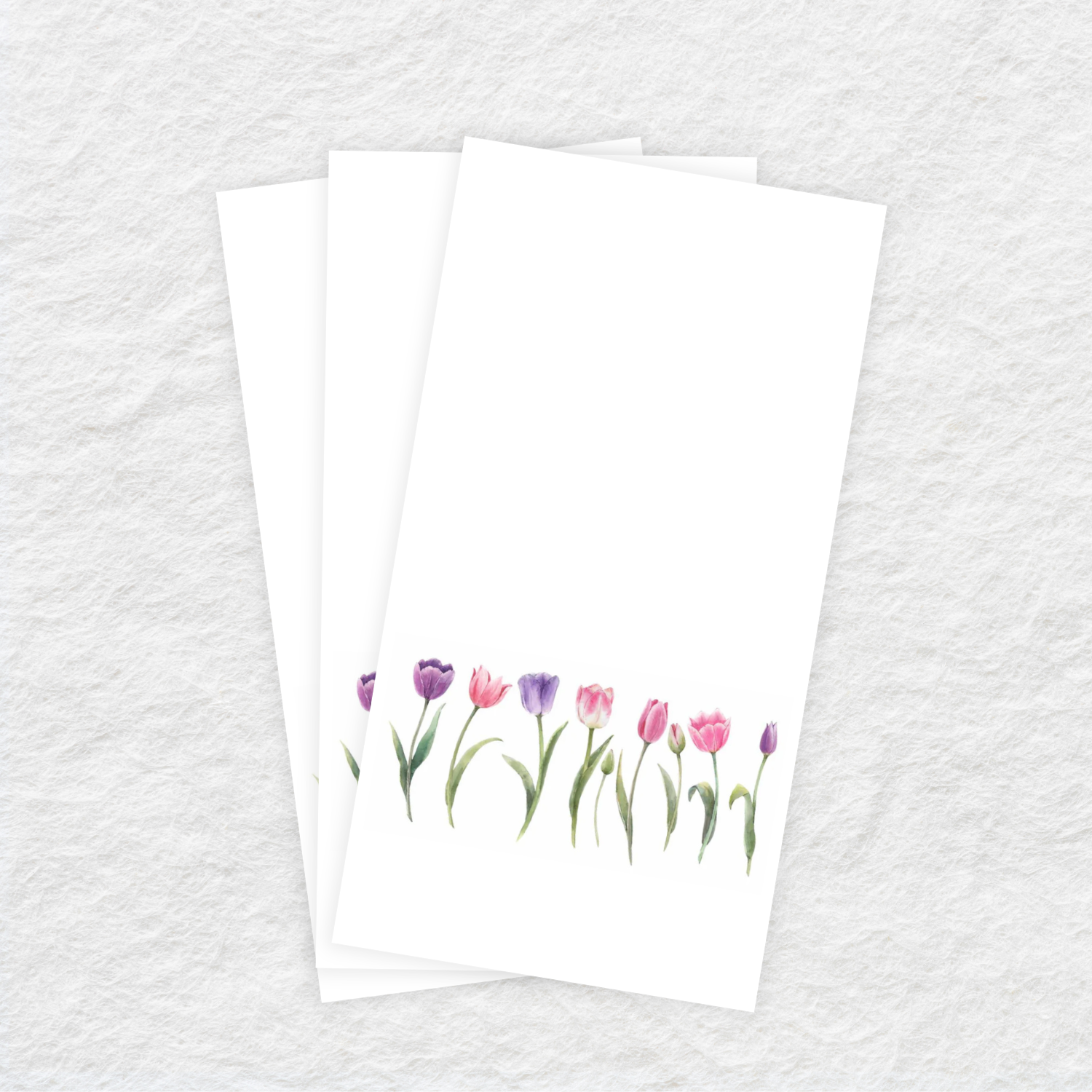 Disposable Linen-Like Paper Guest Towels - 16 Pack Tulip Stripe Design | Soft & Absorbent for Parties, Weddings & Home Use