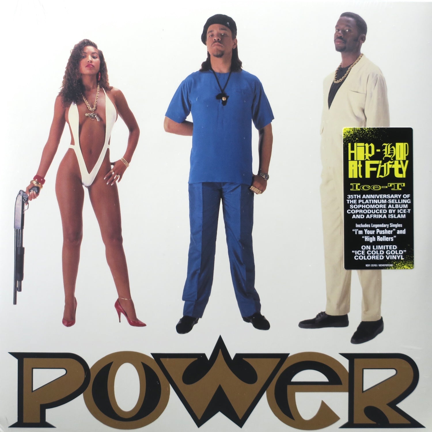 ICE T 'Power' GOLD Vinyl LP Record - Limited Edition Hip Hop Album for Collectors & Music Lovers - Perfect for Home Listening & DJ Sets