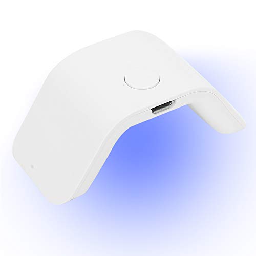 GOTOTOP Professional 2W Mini UV LED Nail Lamp - Portable Gel Nail Dryer for Manicure & Nail Art Tools, Fast Curing Light for Home & Salon Use (White)