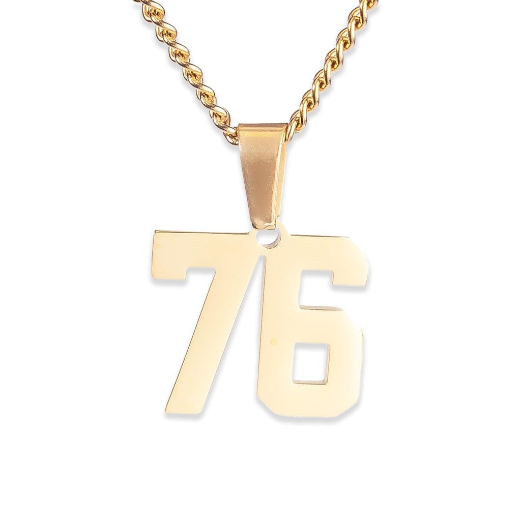 Custom Jersey Number Necklace 00-99 - Personalized Baseball & Football Drip Chain - Senior Gift Idea for Sports Lovers - Perfect for Games, Graduation & Team Spirit Accessories