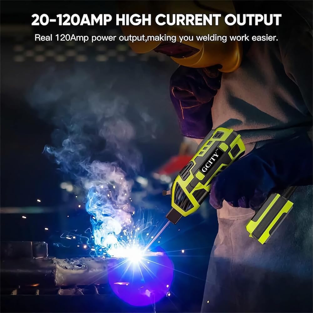 Portable Welding Machine 20-120A with 6 Gears - Handheld Arc Welder for 1/16