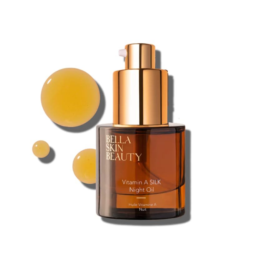 Vitamin A Silk Night Face Oil for Anti-Aging & Hydration - Best for Dry Skin & Nighttime Skincare Routine