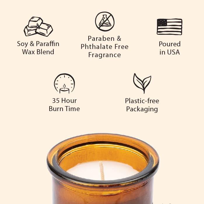 Northern Lights Candles - Spirit Jar Candles in Whiskey & Tobacco Scent - 52601 - Perfect for Home Relaxation, Meditation & Gift Giving