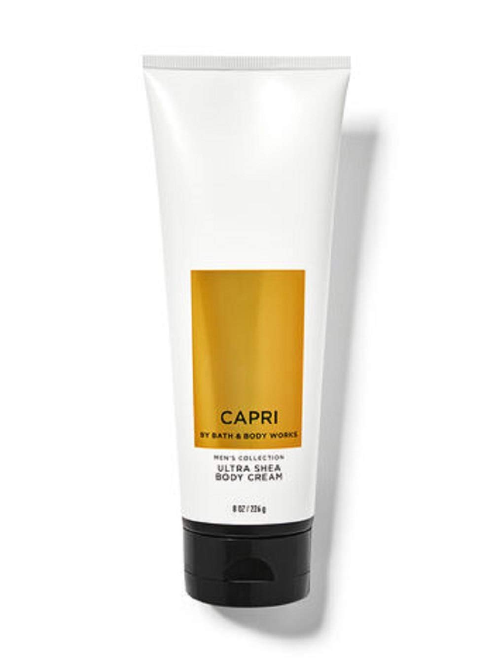 Bath and Body Works Capri Body Cream 8 oz - Men's Lemon Coriander Vetiver Scented Moisturizer for Dry Skin | Hydrating Lotion for Daily Use, Gym & Travel