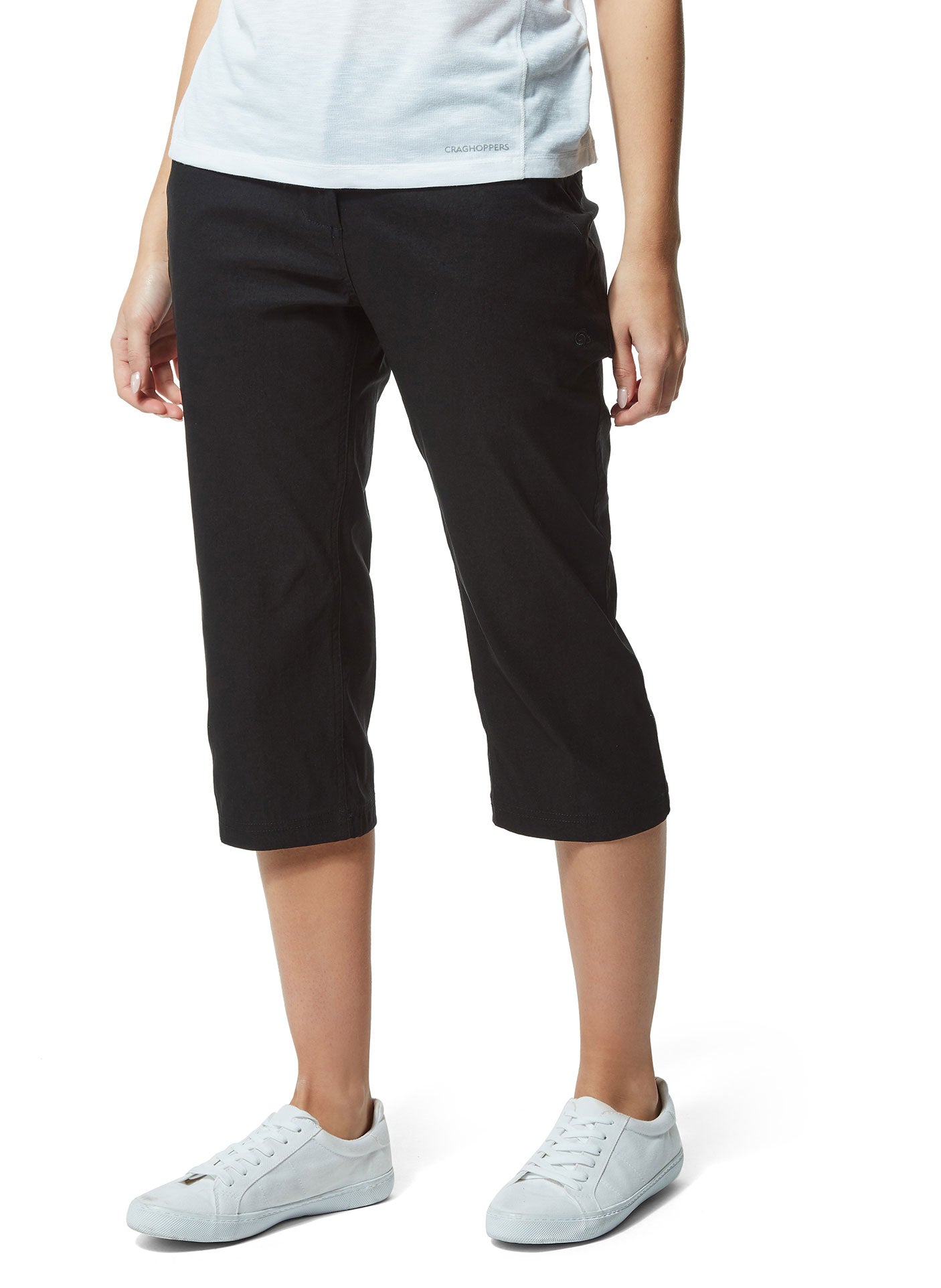 Craghoppers Kiwi Pro Crop Trousers for Women - Lightweight Hiking Pants with UPF 50+ Sun Protection - Perfect for Outdoor Adventures, Travel & Casual Wear