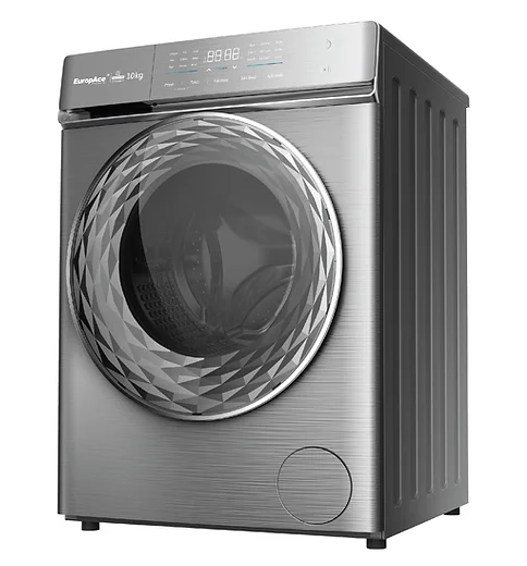 EuropAce EFW 9102Y 10kg Front Load Washing Machine - Energy Efficient, Quiet Operation for Apartments & Small Homes