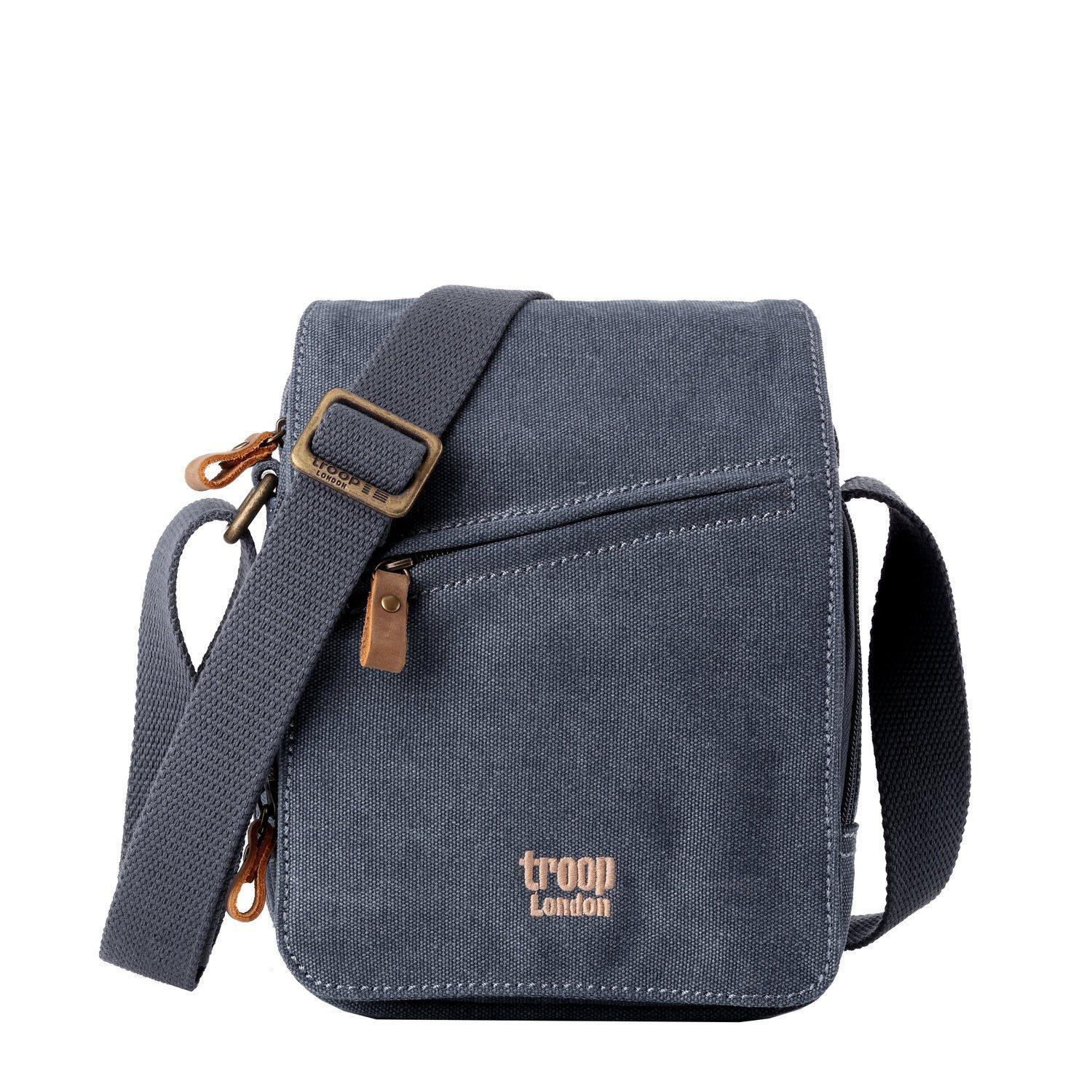 TRP0239 Troop London Classic Canvas Crossbody Bag - Stylish & Durable for Travel, Work & Everyday Use
