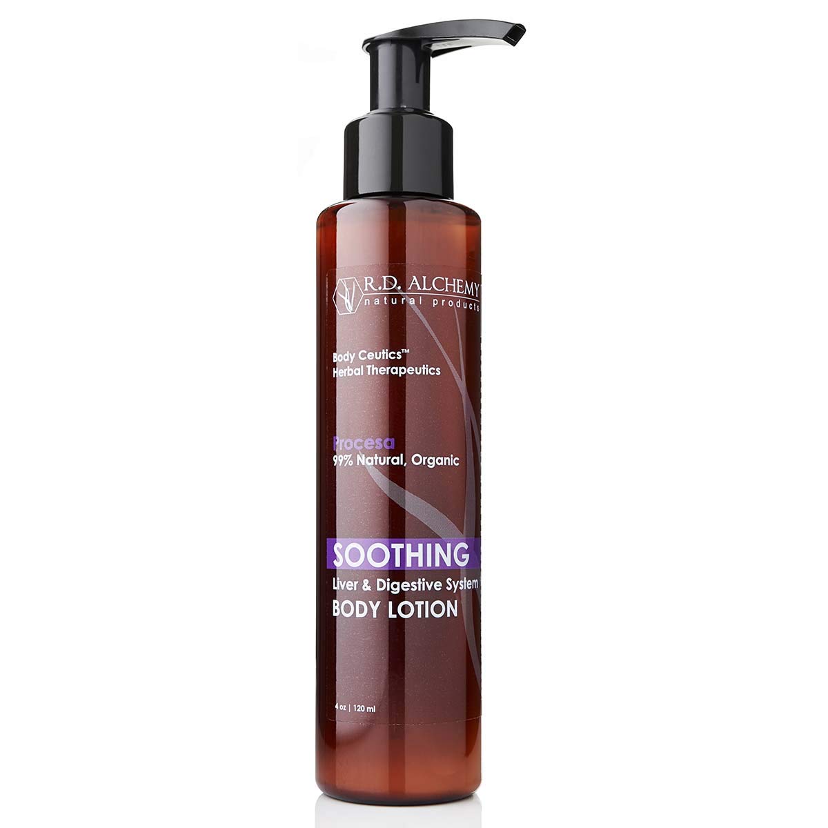 RD Alchemy Stomach Soothing Lotion for Bloating Relief - Natural Milk Thistle, Chamomile & Licorice Extract Formula - Helps Relieve Gas, Nausea & Digestive Discomfort - Perfect for Post-Meal Relief & Travel Wellness