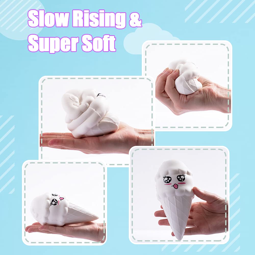 7Pcs DIY Dessert Squishies Kit for Girls - Arts & Crafts Gift for Kids & Adults - Stress Relief Toys for Christmas & Home Decor