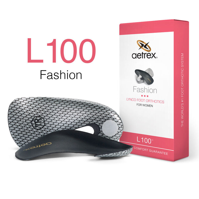L100W Fashion Orthotic Insoles for Women & Men - Comfortable Arch Support for Flat Feet, High Heels & Running Shoes - Perfect for Work, Sports & Daily Wear