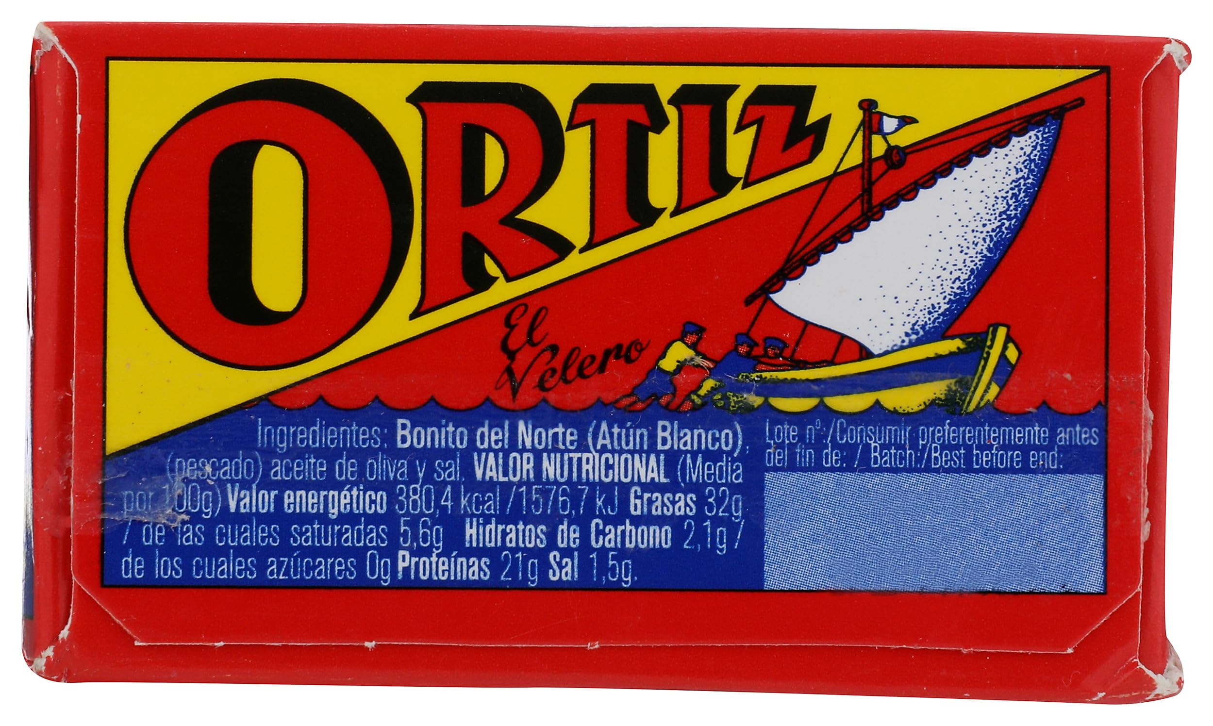 Premium ORTIZ Bonito Del Norte Tuna in Olive Oil, 3.24 oz (Pack of 6) - Gourmet Canned Tuna for Salads, Sandwiches & Mediterranean Recipes