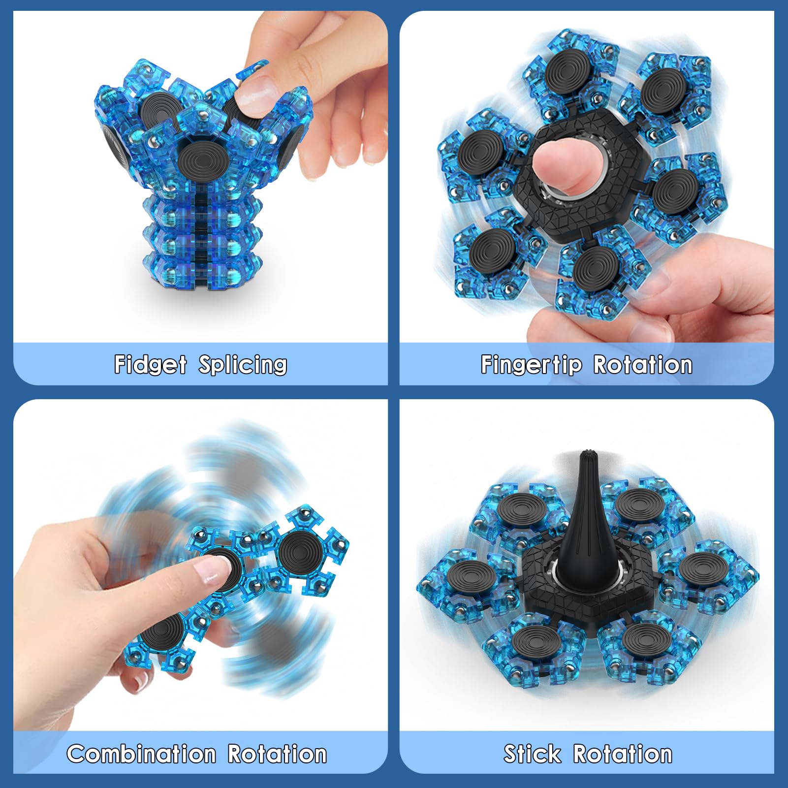 Sphere Magnetic Fidget Toys for Adults & Teens - Stress Relief Building Set with Rotating & Splicing Sensory Features | ADHD Focus Tool, Cool Office Desk Gadgets | Perfect Gift for Boys, Girls & Anxiety Relief (Home, Office, Classroom Use)