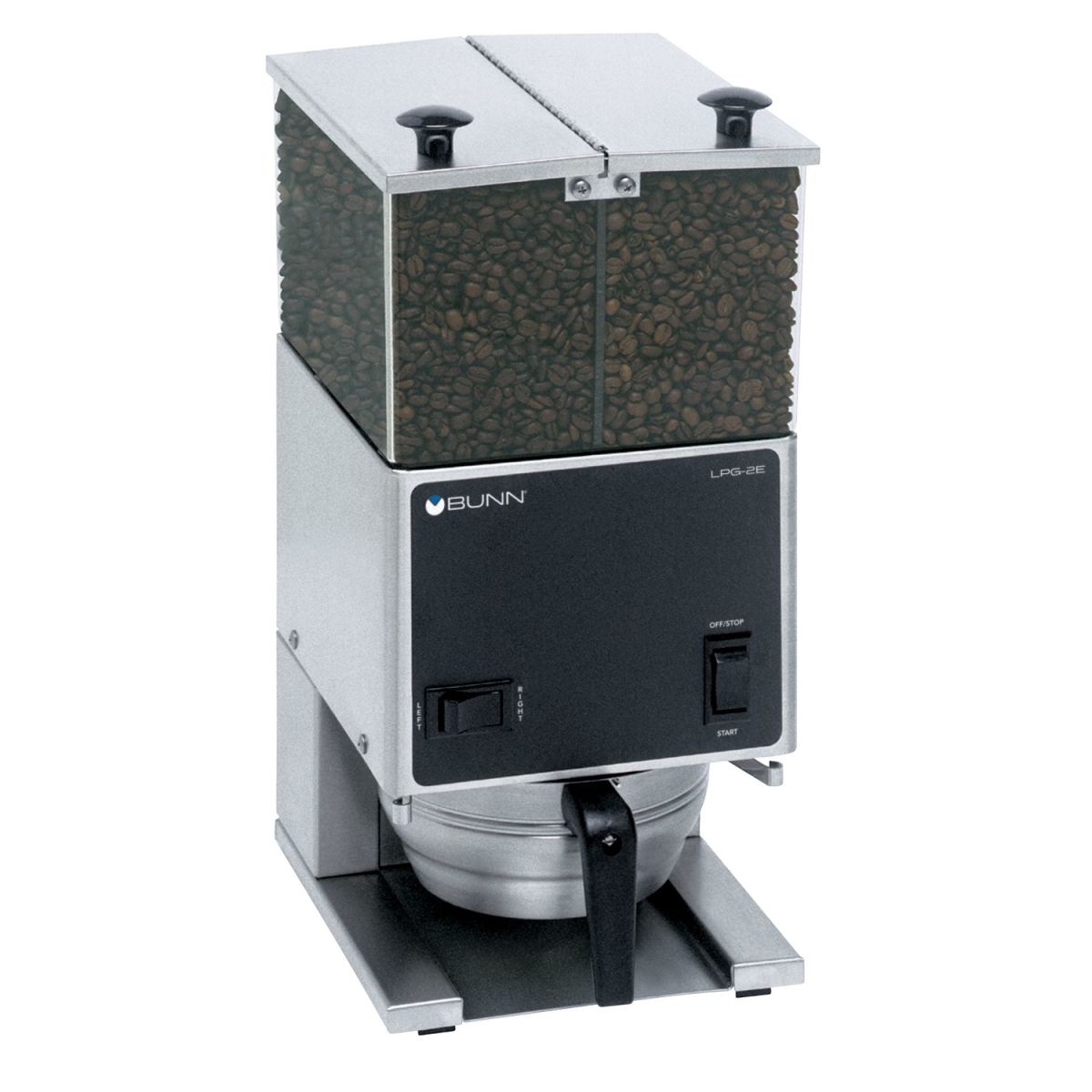 Bunn LPG 2E 6 lb Commercial Coffee Grinder - Double Hopper Design for Fresh Ground Coffee - Perfect for Cafes, Restaurants & Coffee Shops
