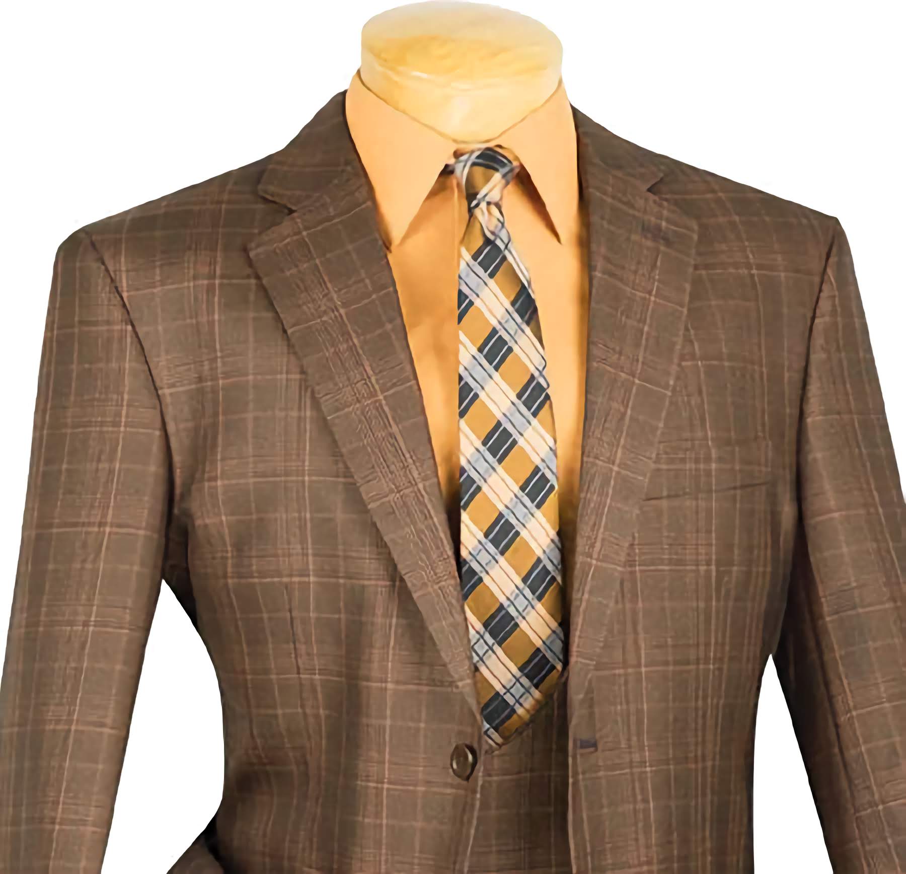 Men's Regular Fit 3-Piece Suit in Chestnut Brown - Perfect for Weddings, Business Meetings & Formal Events