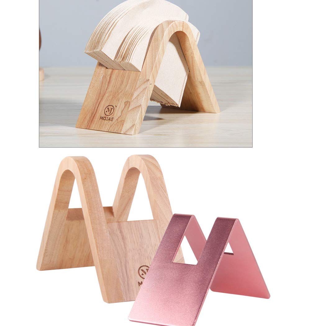 Bamboo Coffee Filter Holder & Dispenser - Organize Paper Coffee Filters Easily | Compact Storage Rack for Kitchen Countertop, Coffee Bar & Office Break Room