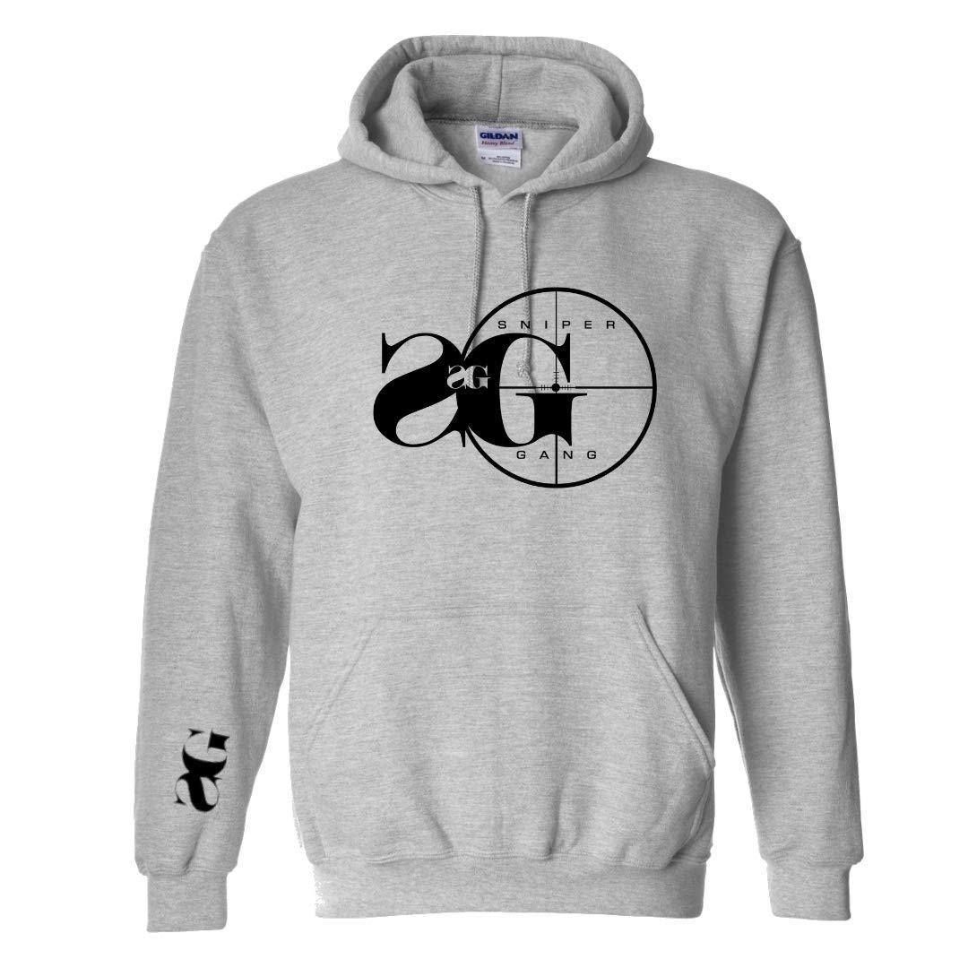 Sniper Gang Pullover Hoodie - Unisex Fan Sweatshirt by Simple Hoodies Brand | XL Grey | Casual Streetwear & Hip-Hop Fashion