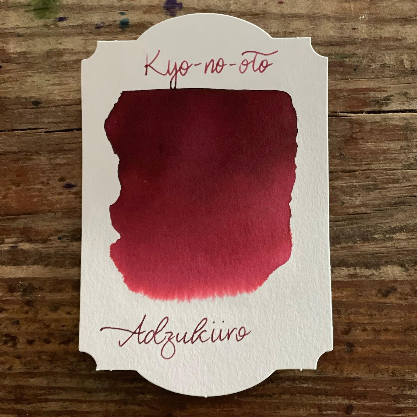 Premium Kyo no Oto Adzuki Iro Ink - Japanese Traditional Red Bean Color Fountain Pen Ink for Calligraphy, Journaling & Art Projects