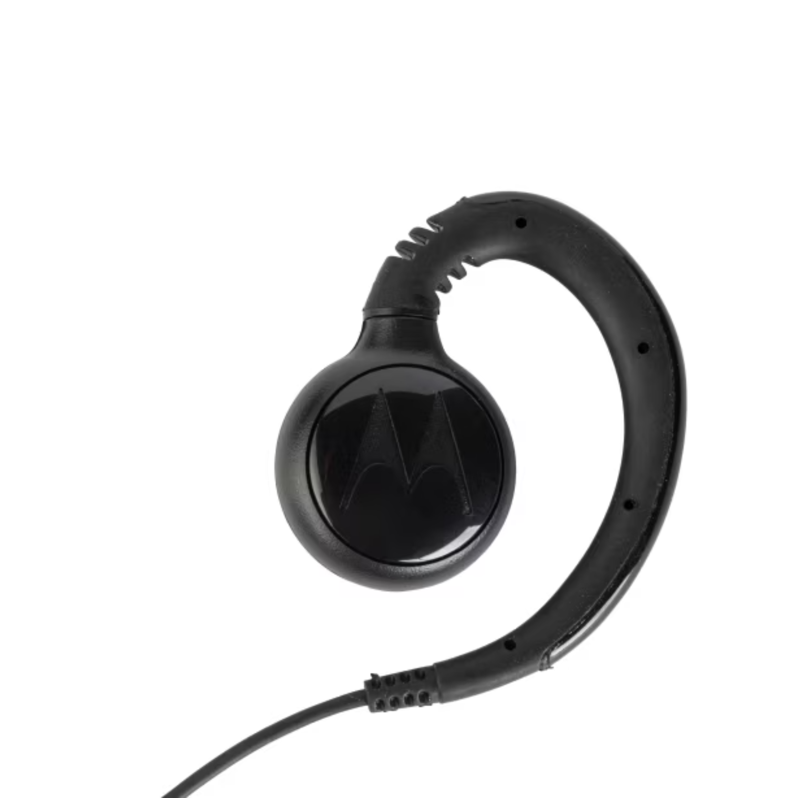 Motorola PMLN7189A Swivel Earpiece with In-Line Microphone & PTT Button - Hands-Free Communication for Security, Retail & Warehouse Workers