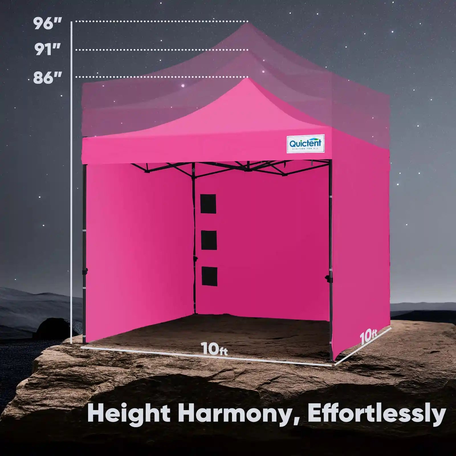 Heavy Duty Commercial Pop Up Canopy Tent - Waterproof Instant Shelter for Outdoor Events, Parties, Markets & Camping