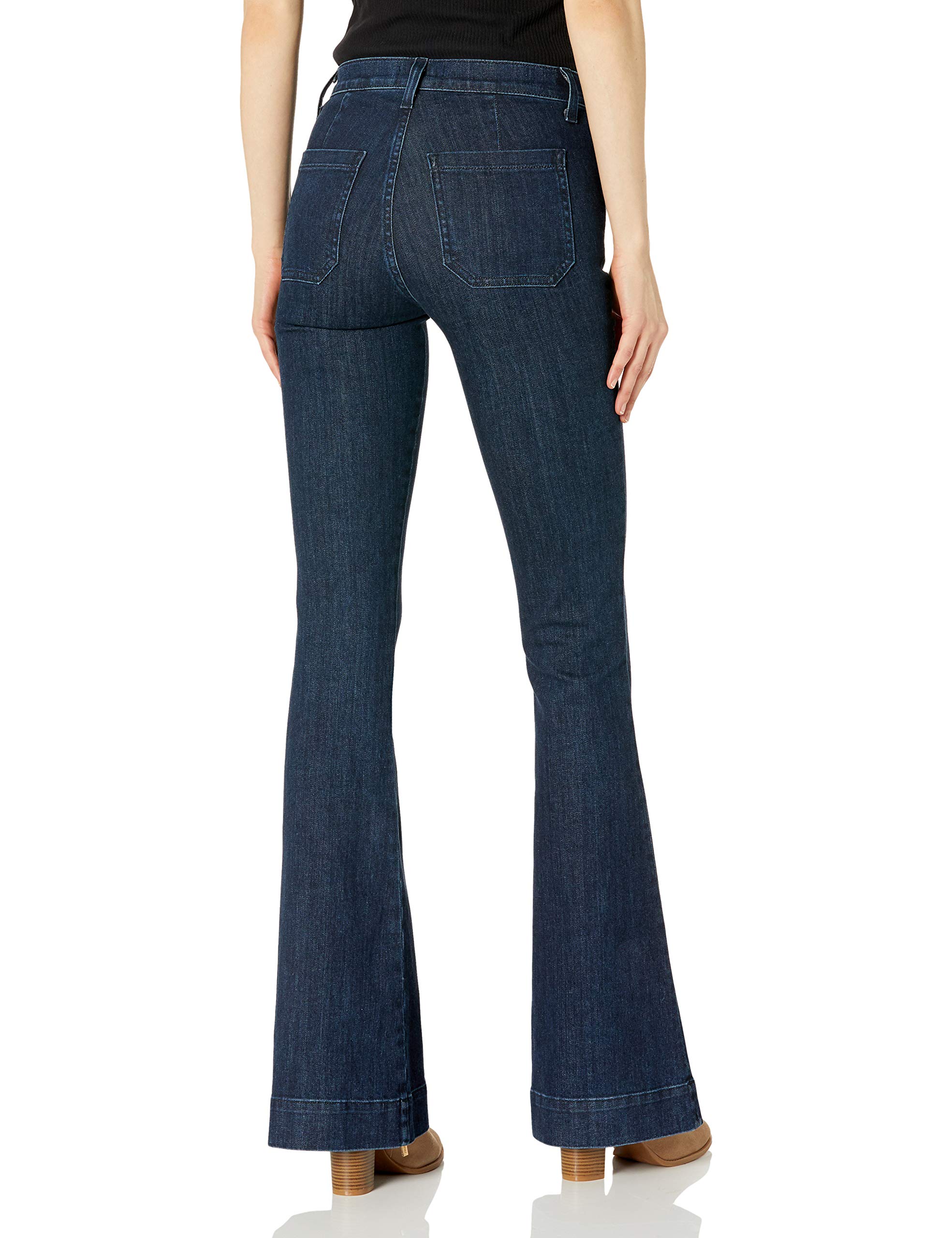 Ramy Brook Women's Cindy High Rise Flare Denim Jeans - Vintage Inspired Stretch Bootcut Pants for Casual & Office Wear