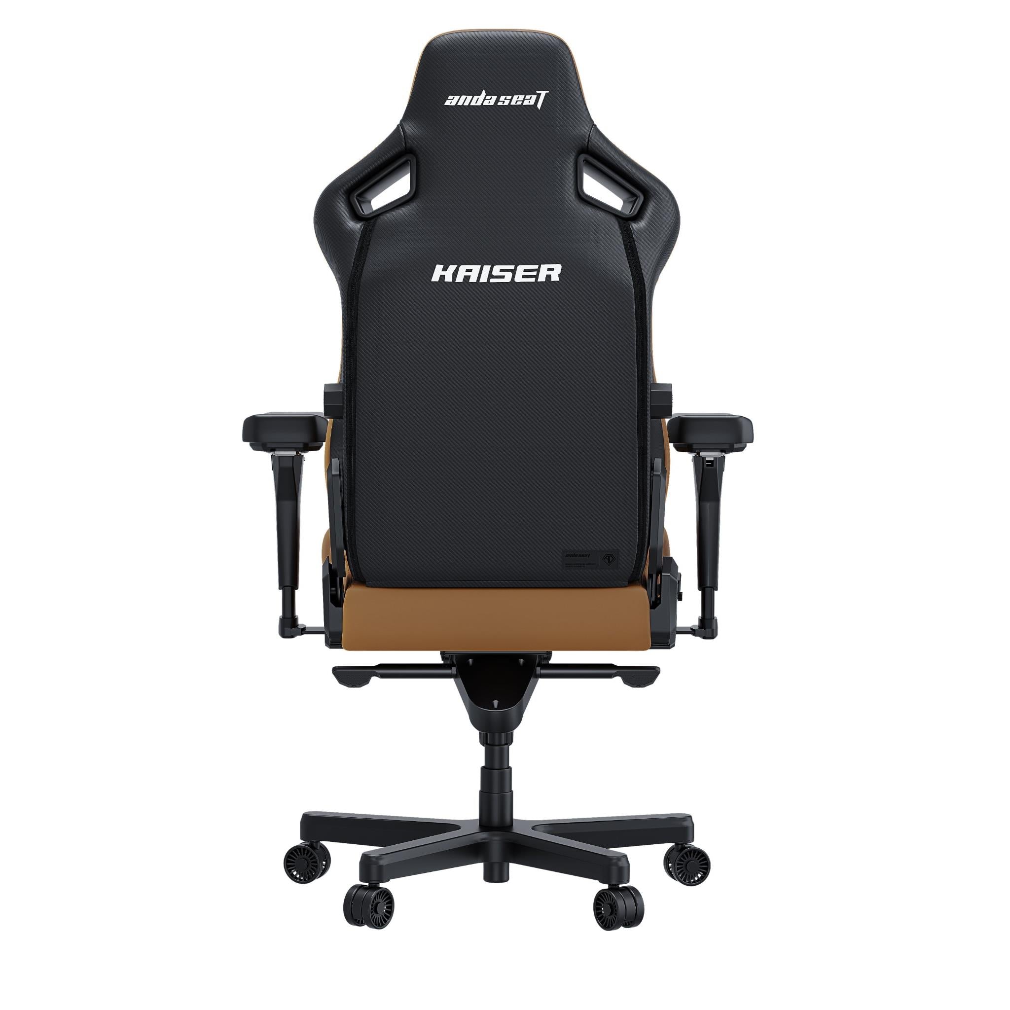 Anda Seat Kaiser 4 Series XL Premium Ergonomic Gaming Chair - Bentley Brown Leather - Heavy Duty Office & Racing Style Computer Chair for PC & Console Gamers - Perfect for Esports, Streaming & Home Office Workspace