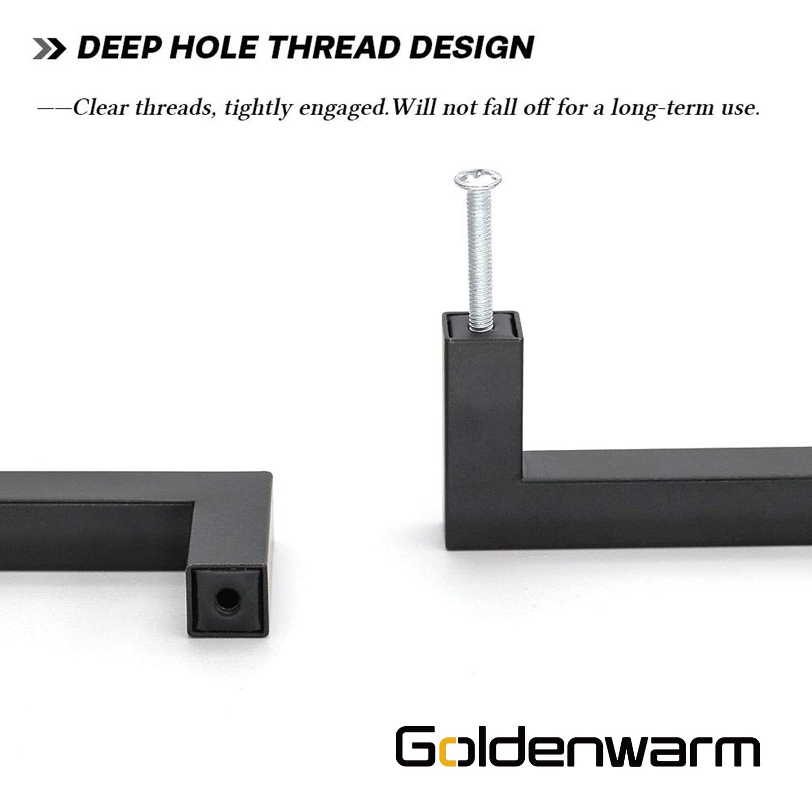 35 Pack 10 Inch Matte Black Cabinet Handles - Stainless Steel Square Bar Drawer Pulls for Kitchen, Bathroom & Cupboard - Modern Cabinet Hardware for Home Renovation & Furniture Upgrade
