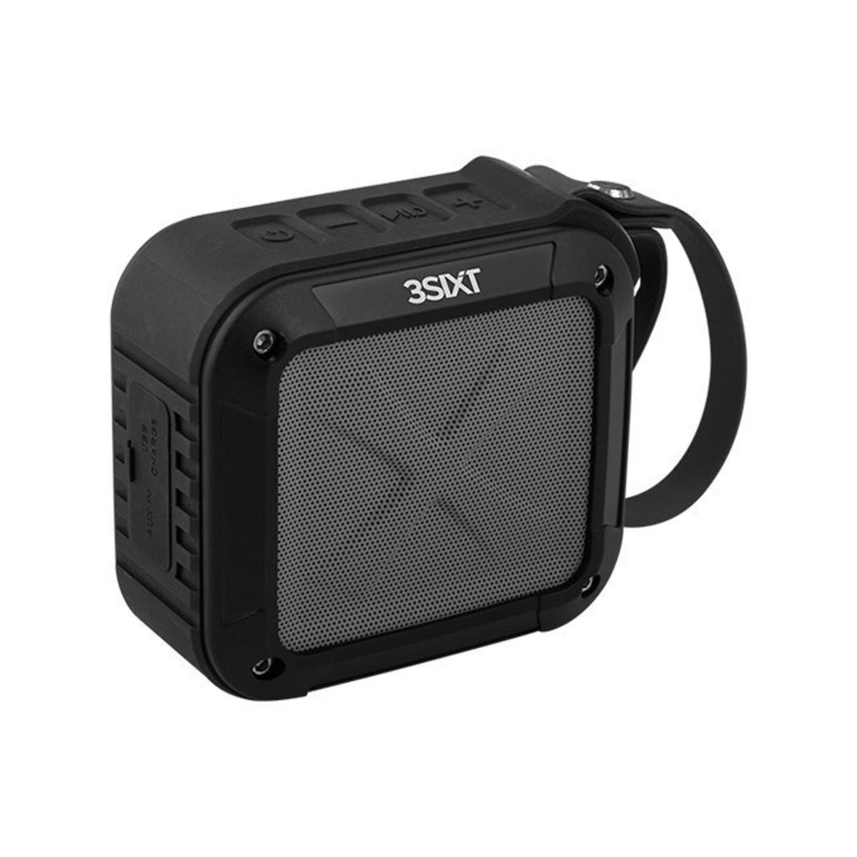 3sixT SoundBlock Wireless IPX6 Waterproof Bluetooth Speaker - Black | Portable Outdoor Speaker for Pool, Beach, Camping & Travel