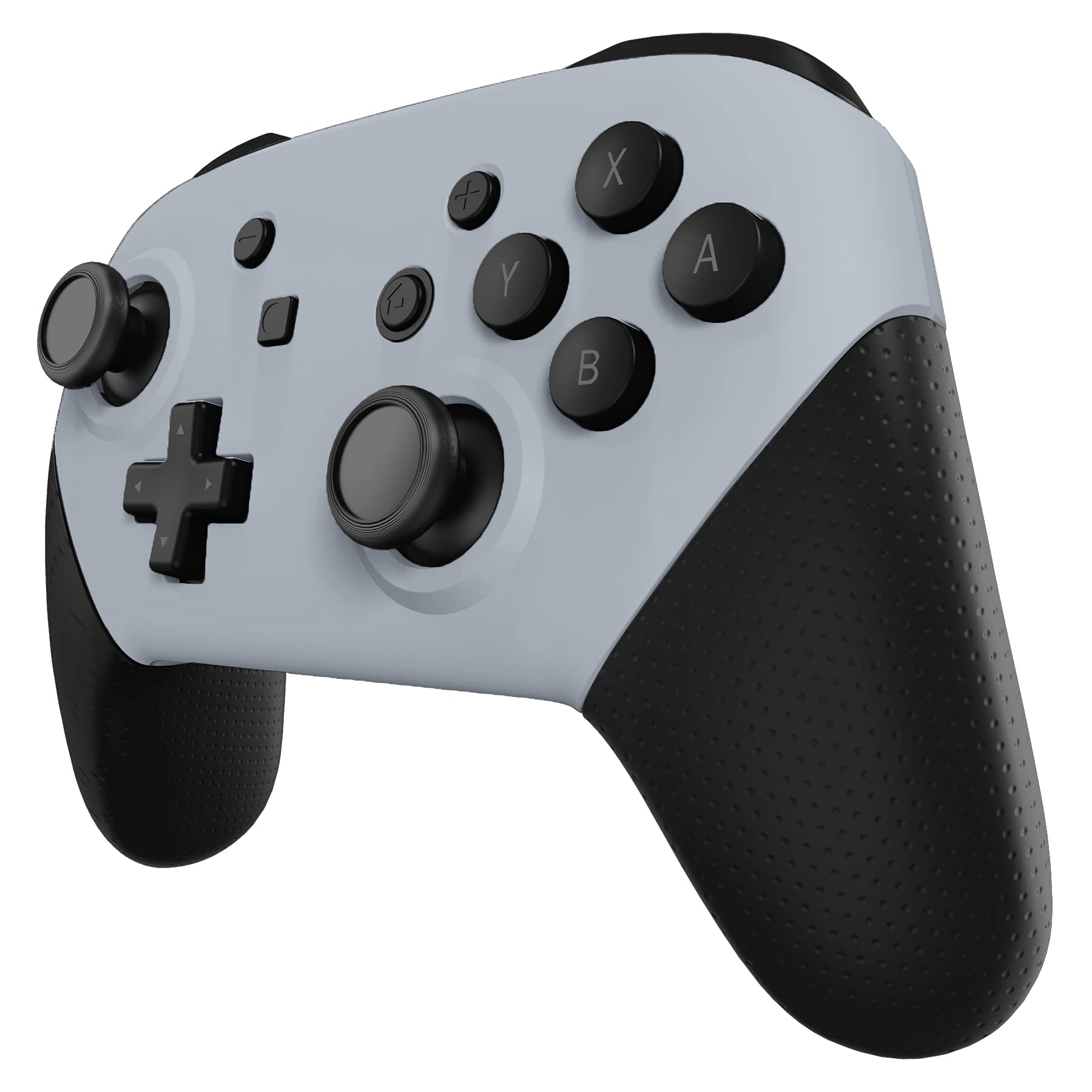 eXtremeRate New Hope Gray Faceplate & Backplate Replacement Shell for Nintendo Switch Pro Controller - DIY Custom Housing Case (Controller Not Included) - Perfect for Gaming Enthusiasts & Modders