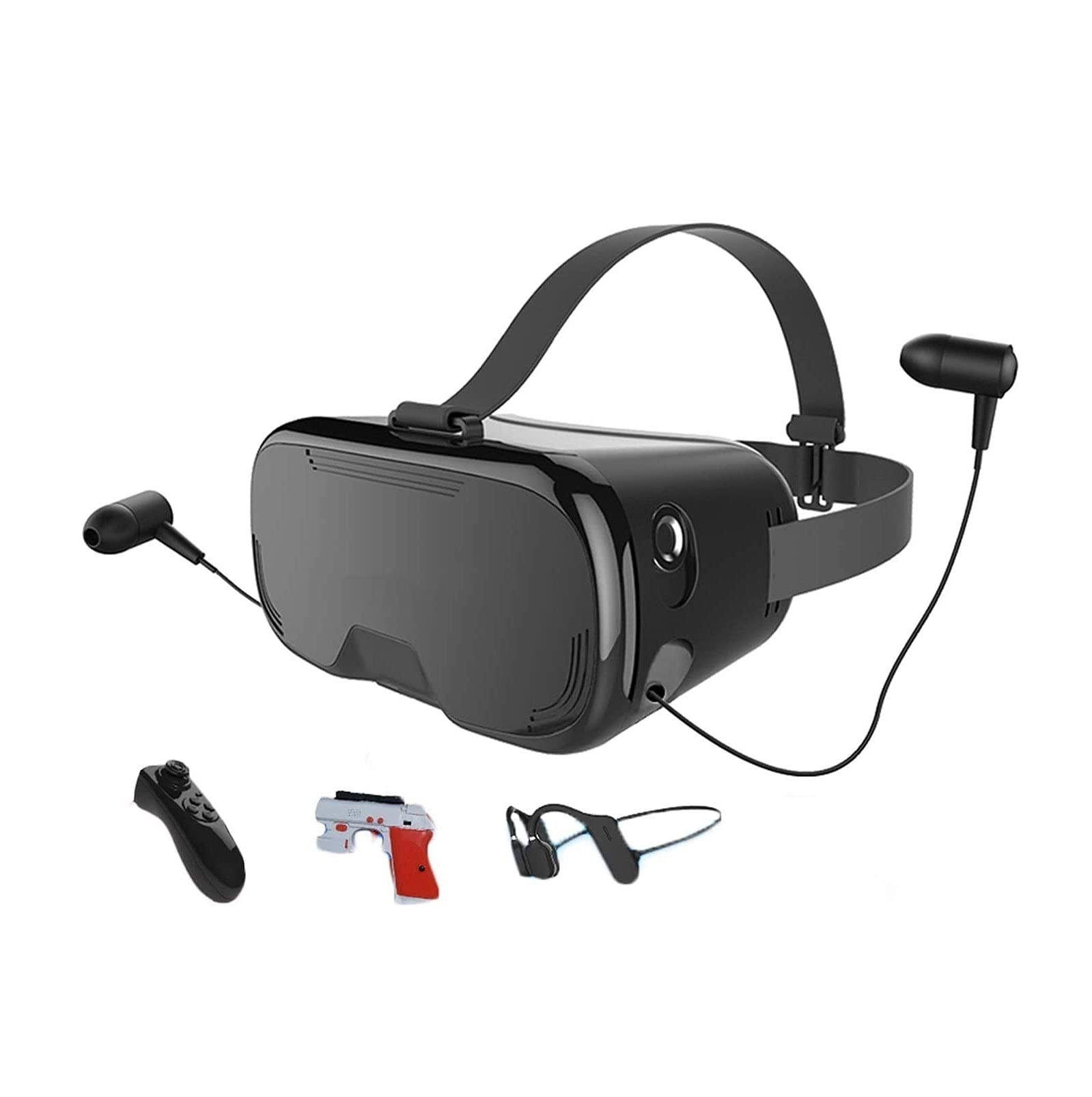 SMSOM VR Headset, Virtual Reality Goggles for 4D Movies & Video Games - Universal VR Glasses Compatible with Smartphones 4.5