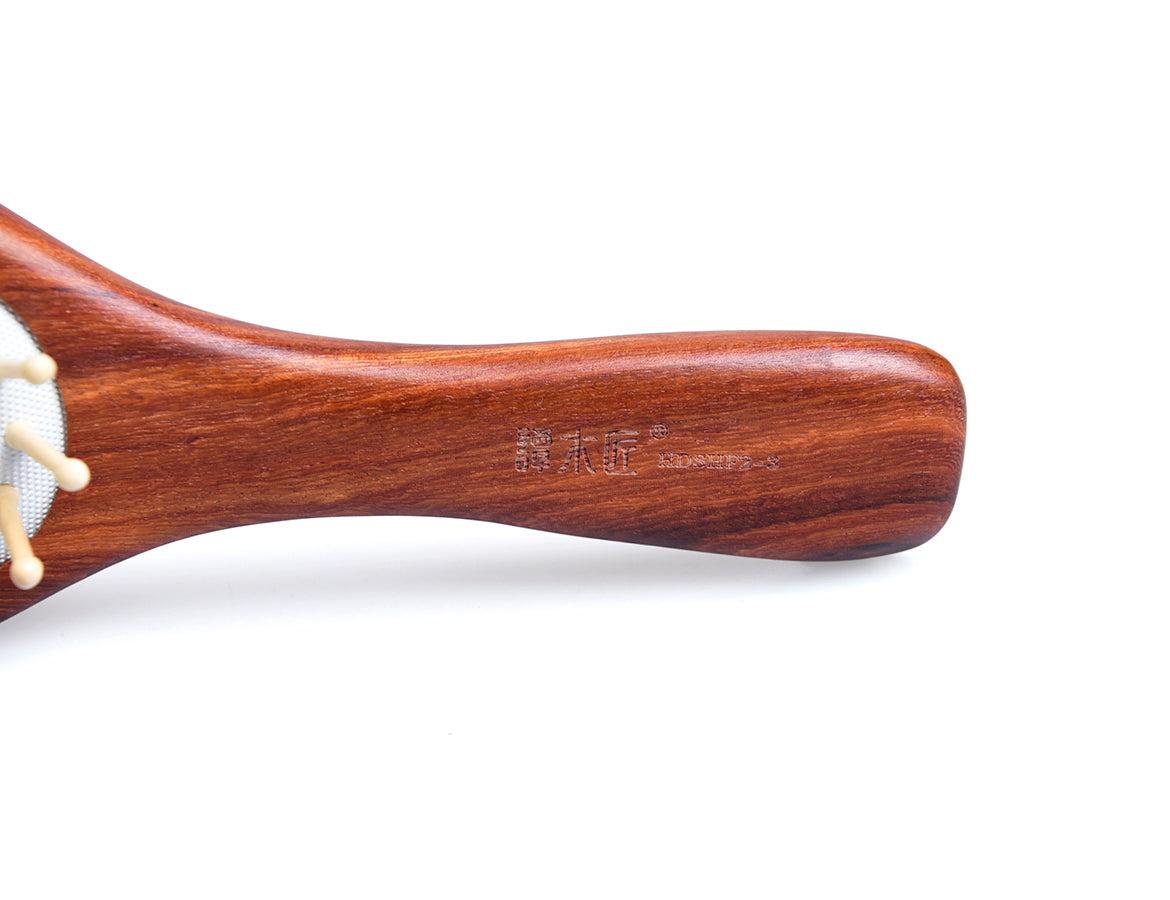Premium Schima Wood Hair Brush for Smooth & Shiny Hair - Natural Wooden Detangling Brush for Men & Women - Perfect for Daily Styling & Salon Use