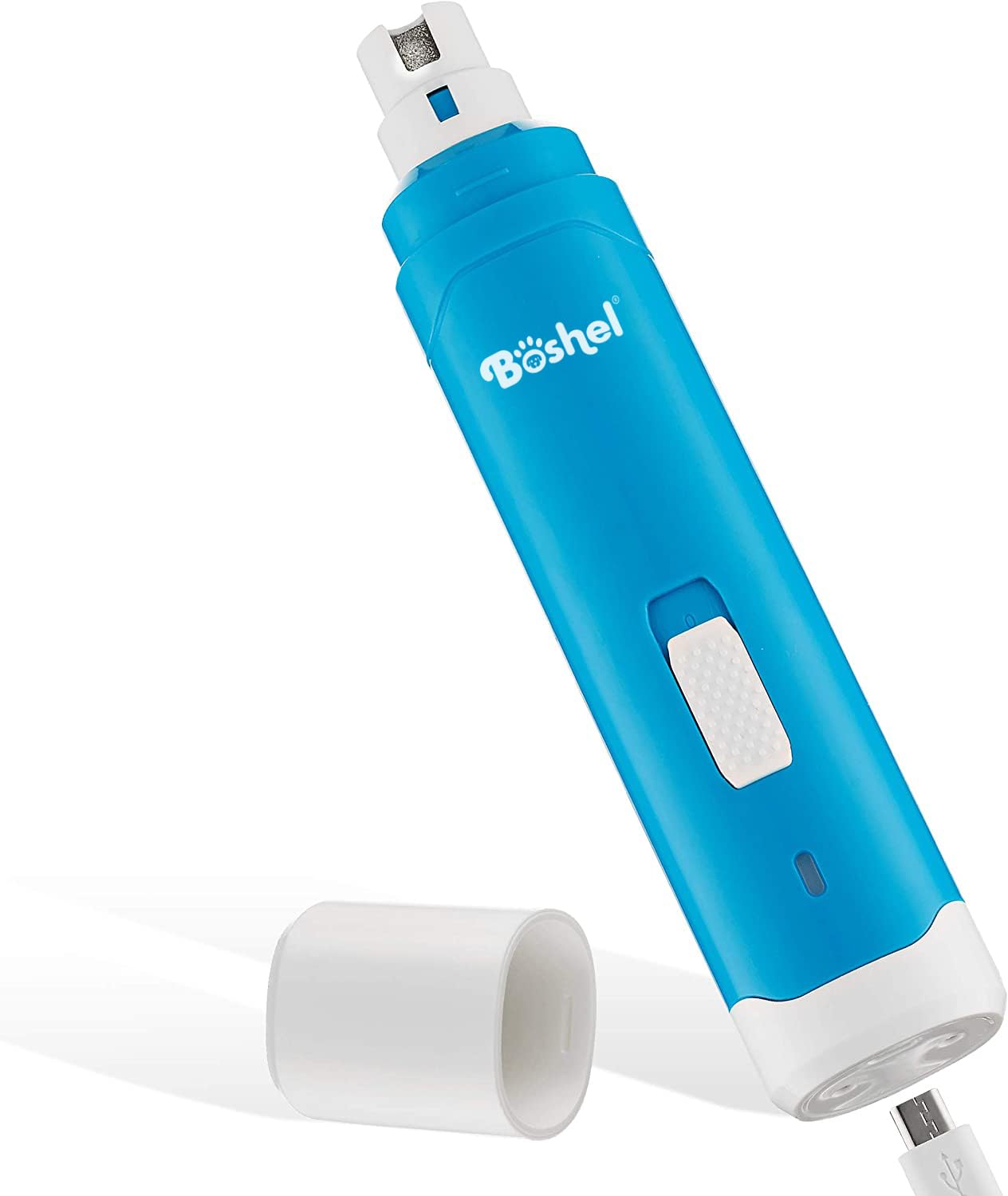 Boshel Pet Nail Grinder for Dogs & Cats - Quiet Electric Nail Trimmer for Large Dogs, Small Puppies & Cats - Pain-Free Pet Nail Clipper & File - Perfect for Grooming at Home or Professional Use