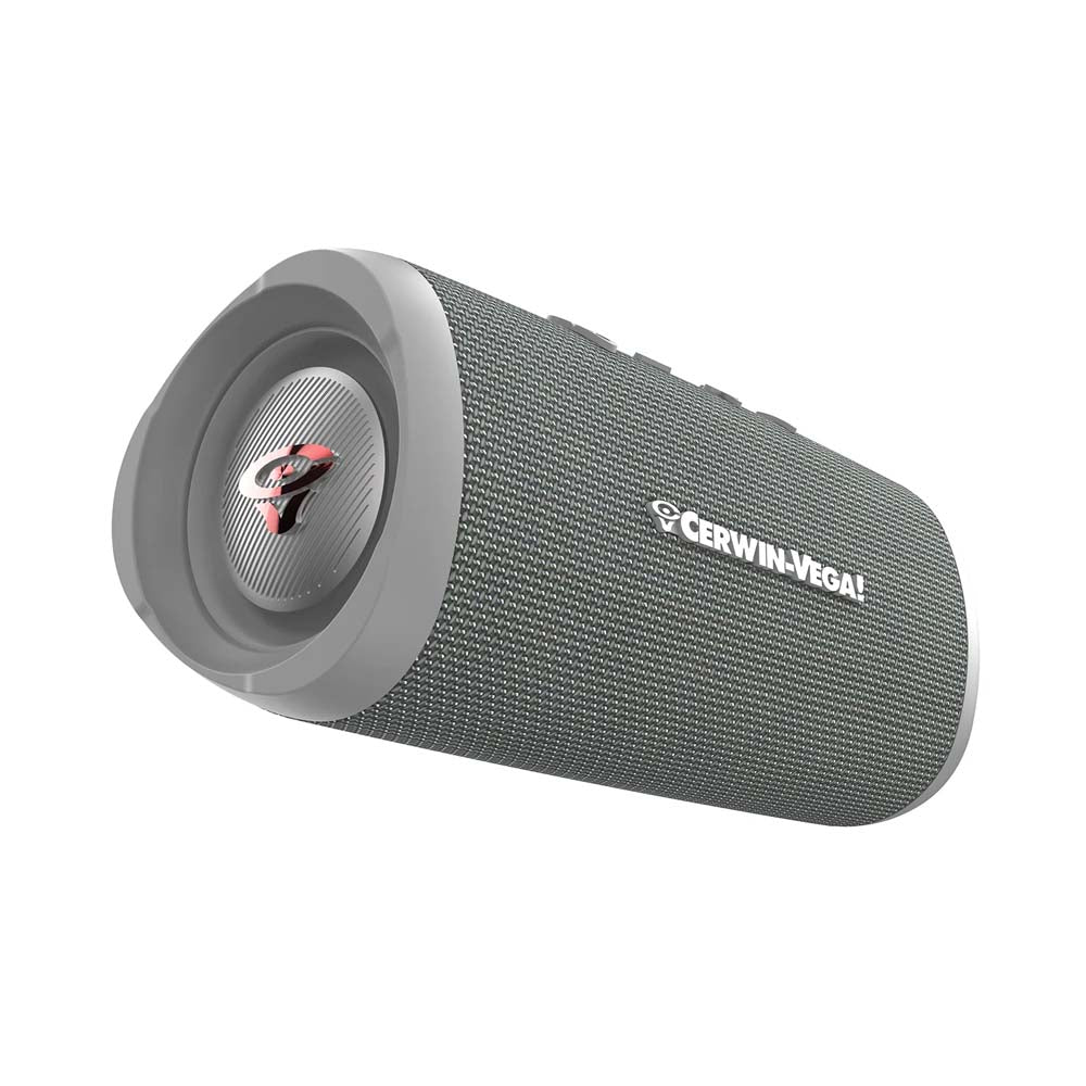 Cerwin Vega VegaMini Compact Powerhouse Bluetooth Speaker - Portable Wireless Speaker with Deep Bass, 12-Hour Battery Life for Outdoor, Travel, and Home Use (VMBLK)