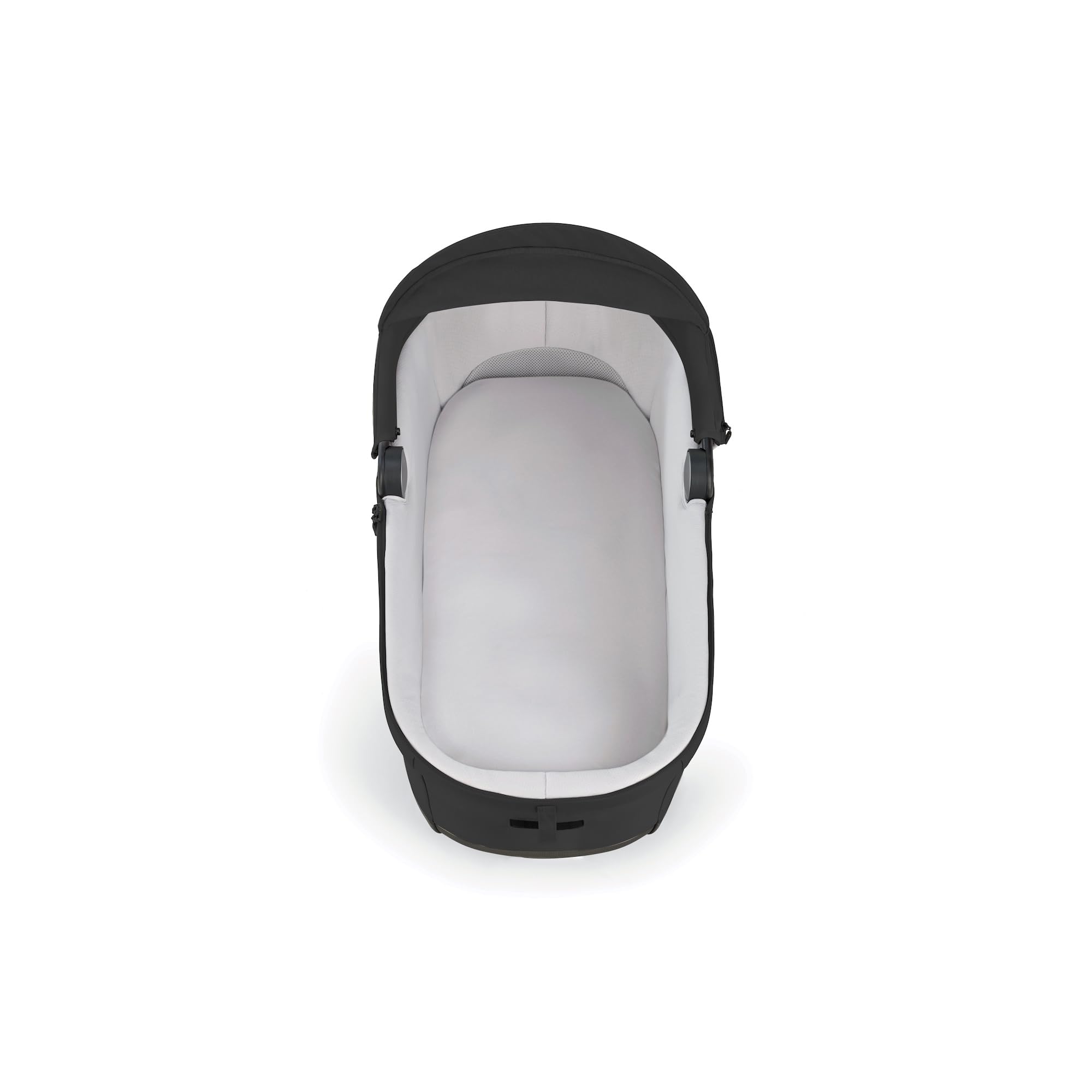 Inglesina Electa Bassinet with Stand for Newborns & Babies up to 6 Months - Breathable Mesh Ventilation System with Canopy & Cover - Compatible with Electa Stroller - Upper Black - Perfect for Overnight Sleeping, Nursery Use & Travel