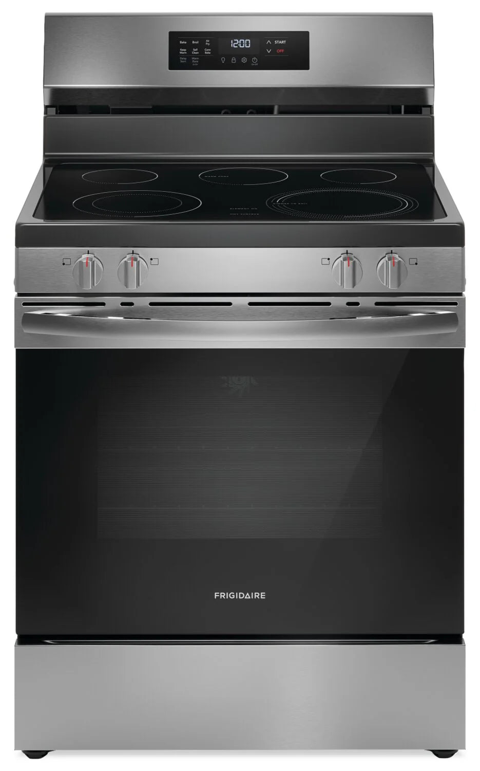 Frigidaire FCRE308CAS 30 Inch Stainless Steel Electric Range with Air Fryer - Perfect for Baking, Roasting & Air Frying in Modern Kitchens