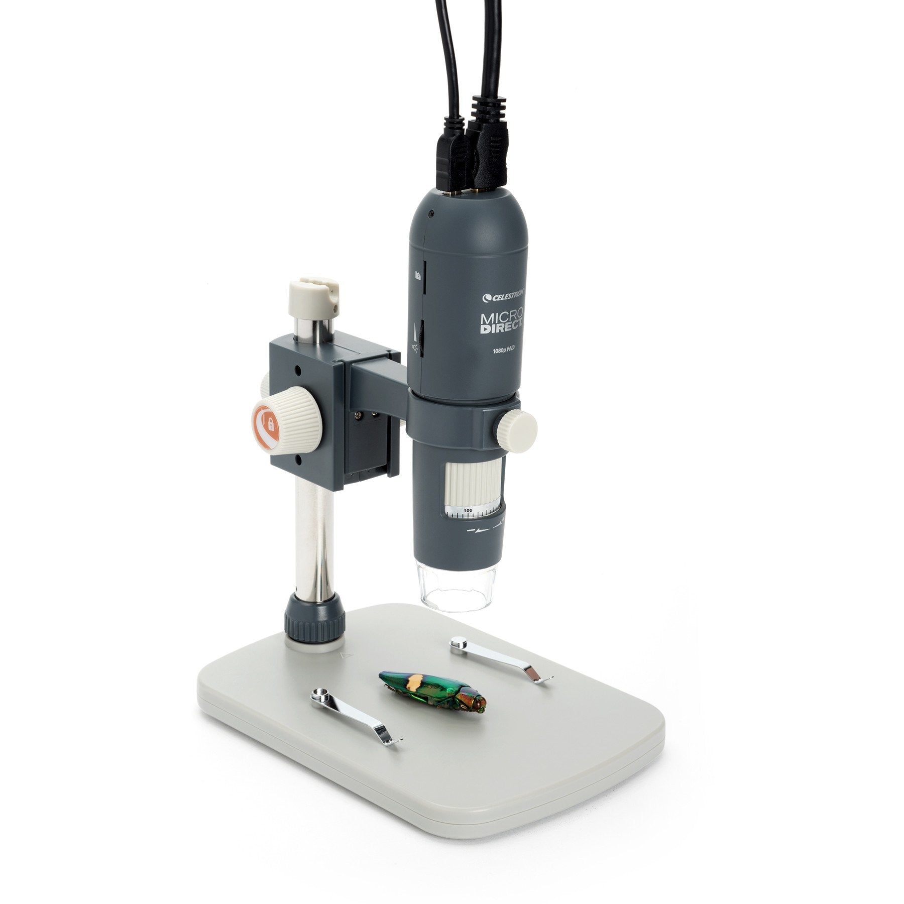 MicroDirect 1080P HDMI Handheld Digital Microscope with 50X-1000X Magnification - Ideal for Coin Collecting, Jewelry Inspection & PCB Repair