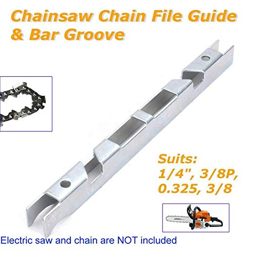 Universal Chainsaw Depth Gauge Tool & File Guide for 1/4