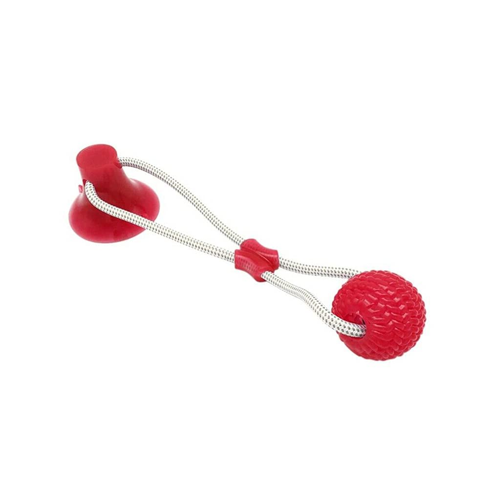 STOBOK Multifunctional Puppy Chew Toys - Squeaky Rubber Chew Ball, Rope & Toothbrush for Teething Dogs - Interactive Bite Toys for Puppies - Perfect for Training, Playtime & Dental Health