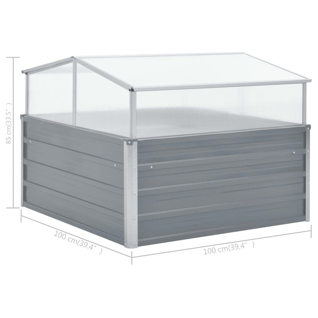 39.4x39.4x33.5 Inch Galvanized Steel Greenhouse Cover for Vegetables, Flowers, Herbs & Fruits - Perfect for Garden, Patio, Balcony & Urban Farming