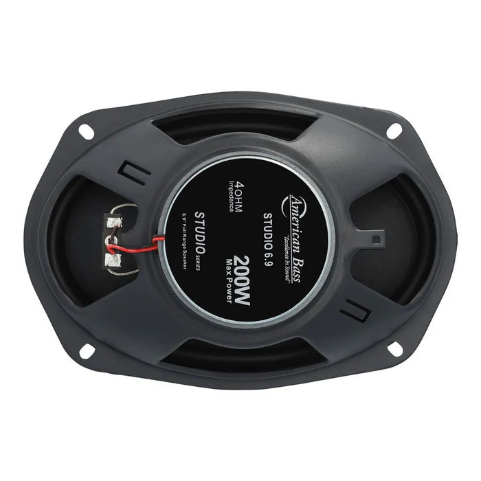 American Bass Studio 6x9 Coaxial Car Speakers - 100 Watts RMS Power - Premium Sound for Trucks, SUVs & Custom Car Audio Systems