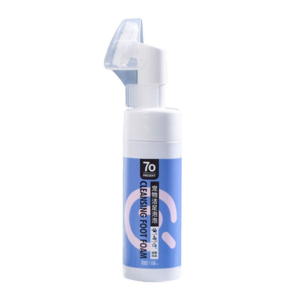 7O Pet Foot Cleaning Foam & Deodorant - No Rinse Mousse Cleanser with Inducer Spray for Dogs & Cats | Perfect for Post-Walk Paw Cleaning & Odor Control